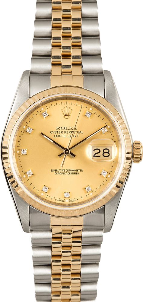 rolex champagne trped dial|rolex 16233 price list.